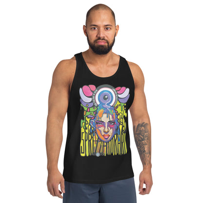 Camiseta de tirantes unisex Sprezzaturart - Ropa pintada a mano en Pezojos