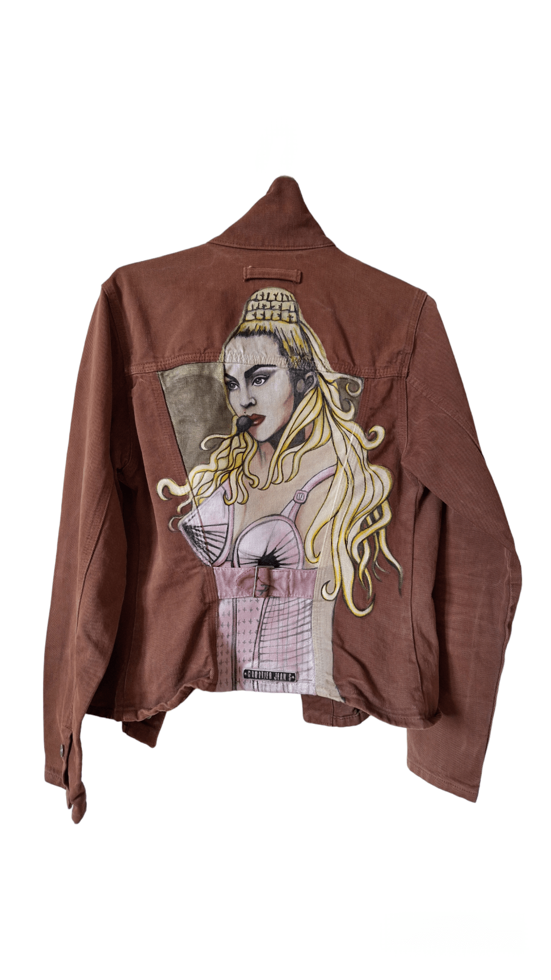 Chaqueta Vintage Jean Paul Gaultier pintada Madonna - Ropa pintada a mano en Pezojos