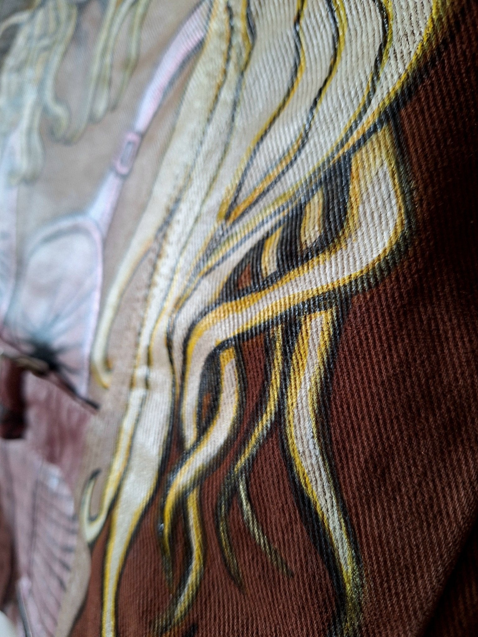 Chaqueta Vintage Jean Paul Gaultier pintada Madonna - Ropa pintada a mano en Pezojos
