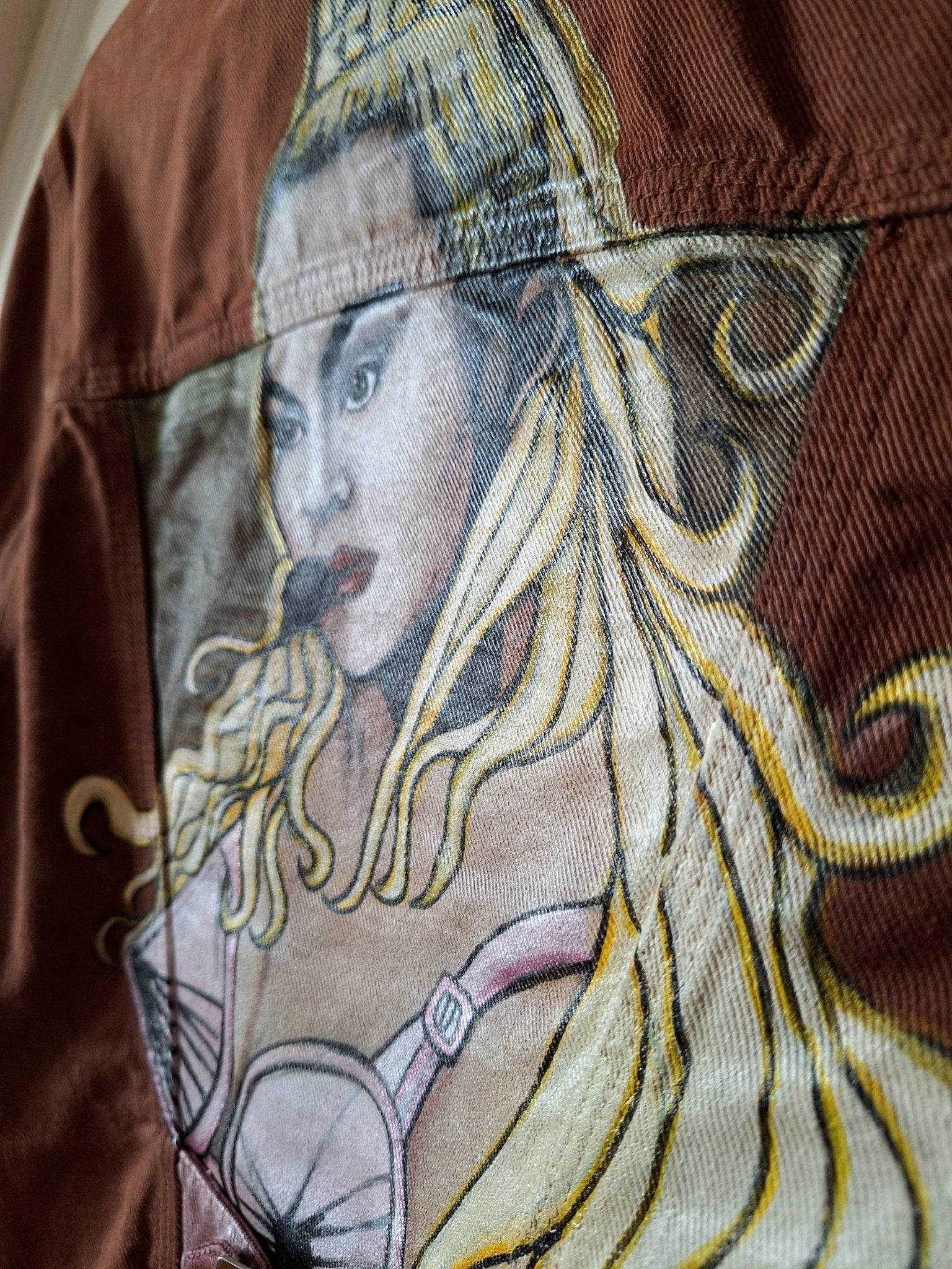 Chaqueta Vintage Jean Paul Gaultier pintada Madonna - Ropa pintada a mano en Pezojos