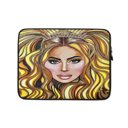 Funda para portátil y Ipad dollavatar zodiaco Leo - Ropa pintada a mano en Pezojos