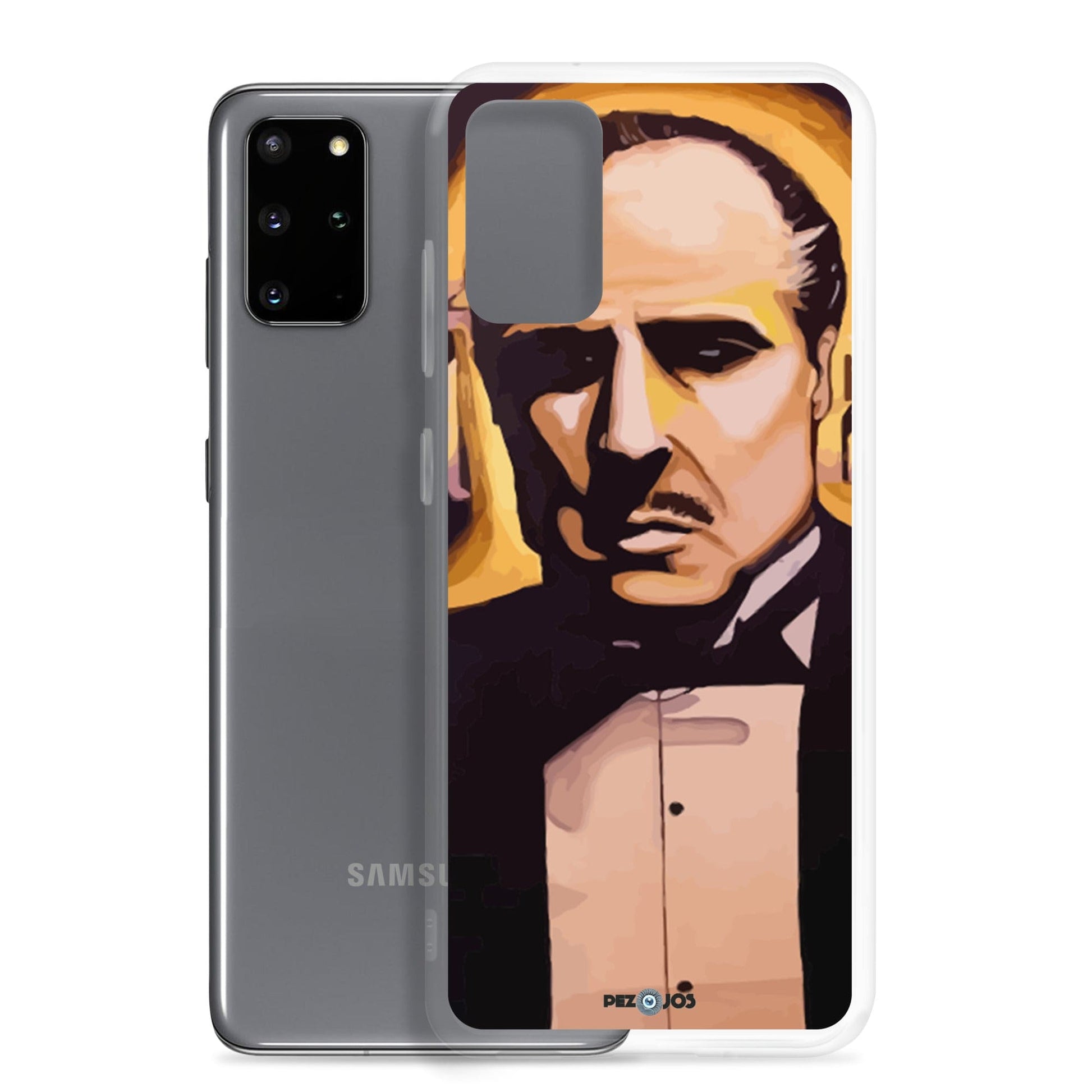 Funda transparente para Samsung® Padrino dorado - Ropa pintada a mano en Pezojos