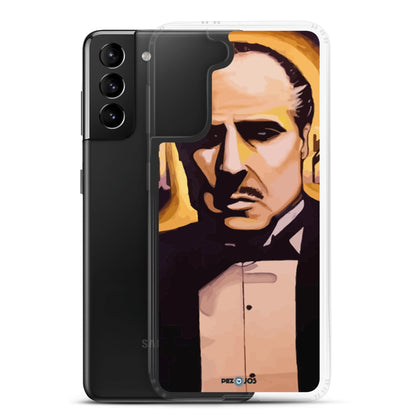 Funda transparente para Samsung® Padrino dorado - Ropa pintada a mano en Pezojos