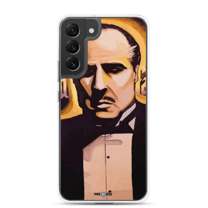 Funda transparente para Samsung® Padrino dorado - Ropa pintada a mano en Pezojos