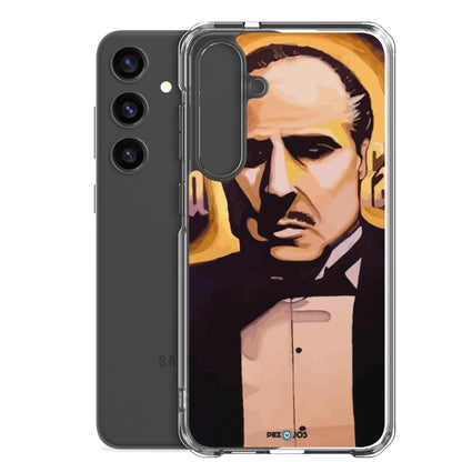 Funda transparente para Samsung® Padrino dorado - Ropa pintada a mano en Pezojos