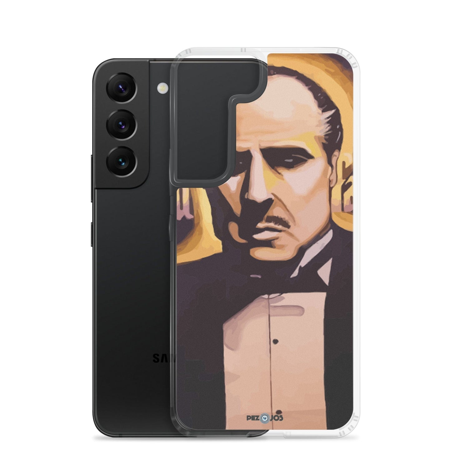 Funda transparente para Samsung® Padrino dorado - Ropa pintada a mano en Pezojos