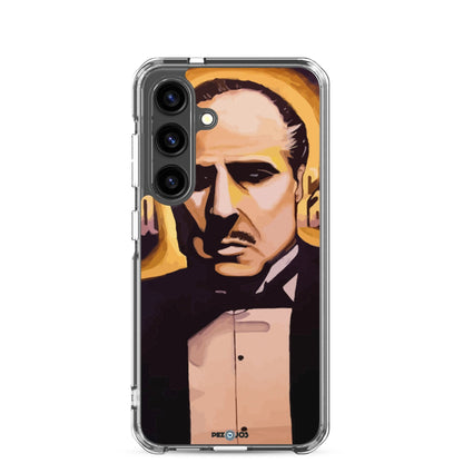 Funda transparente para Samsung® Padrino dorado - Ropa pintada a mano en Pezojos