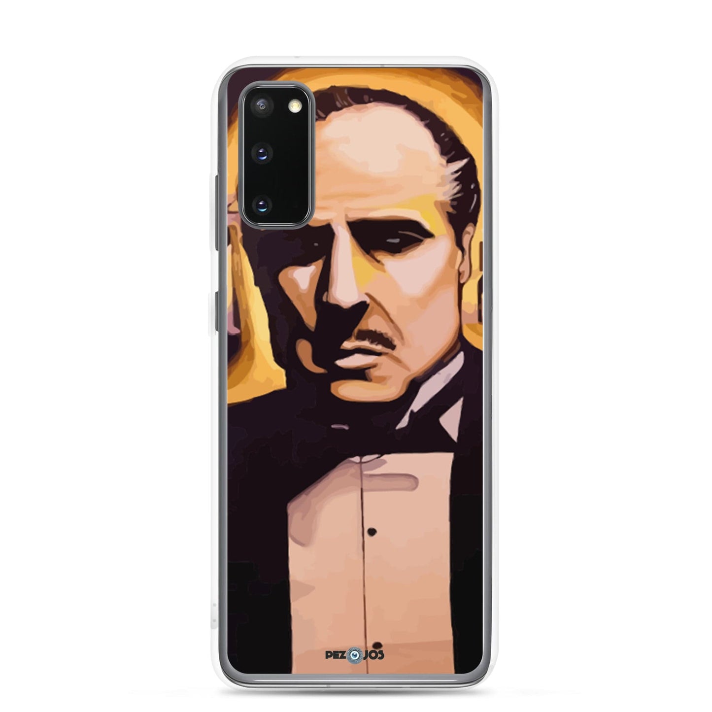 Funda transparente para Samsung® Padrino dorado - Ropa pintada a mano en Pezojos