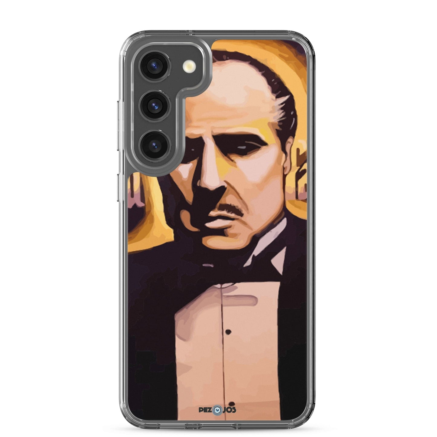 Funda transparente para Samsung® Padrino dorado - Ropa pintada a mano en Pezojos