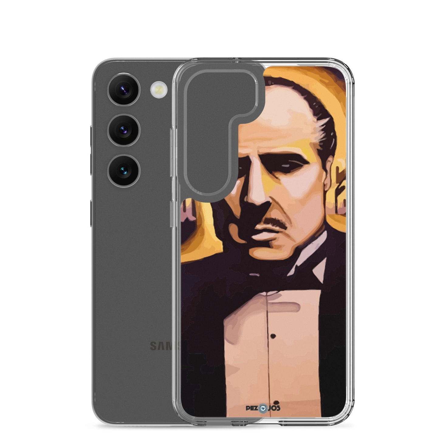 Funda transparente para Samsung® Padrino dorado - Ropa pintada a mano en Pezojos