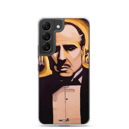 Funda transparente para Samsung® Padrino dorado - Ropa pintada a mano en Pezojos