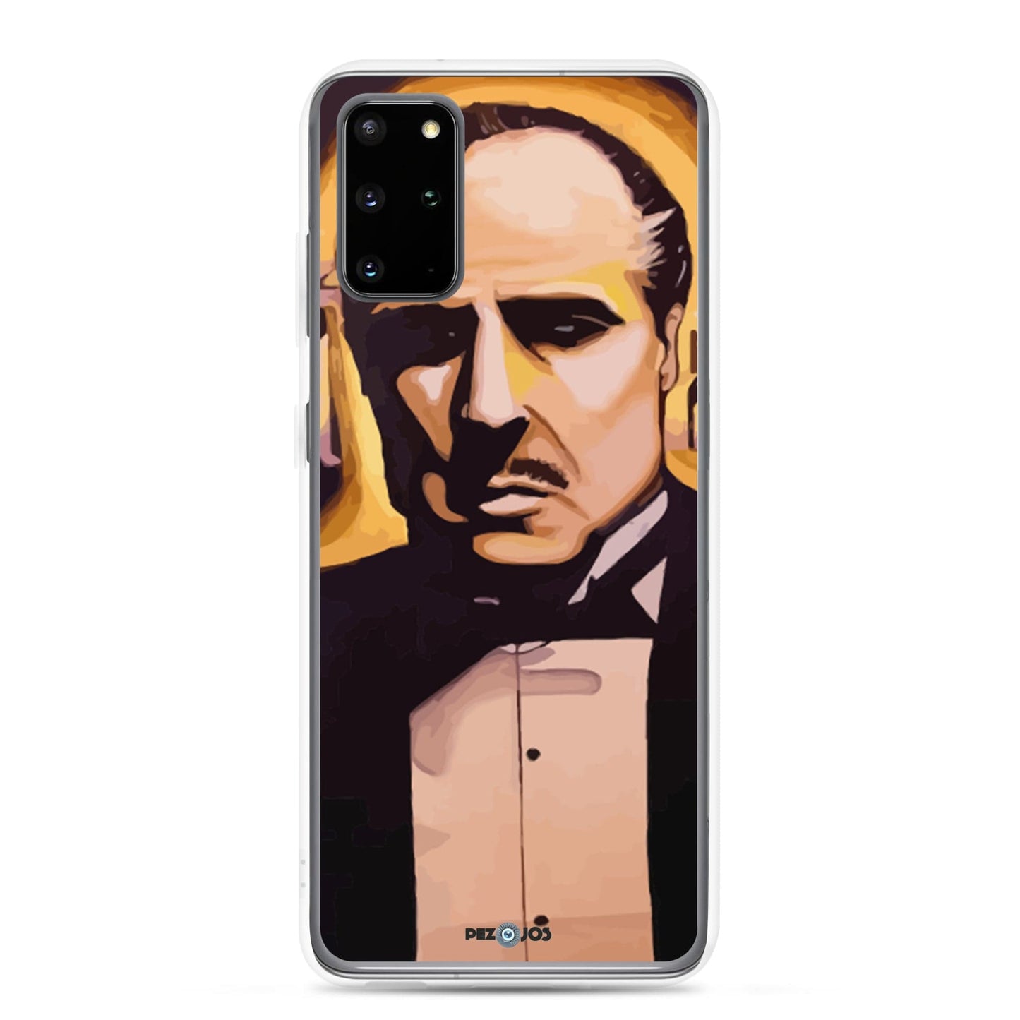 Funda transparente para Samsung® Padrino dorado - Ropa pintada a mano en Pezojos