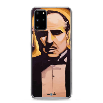 Funda transparente para Samsung® Padrino dorado - Ropa pintada a mano en Pezojos