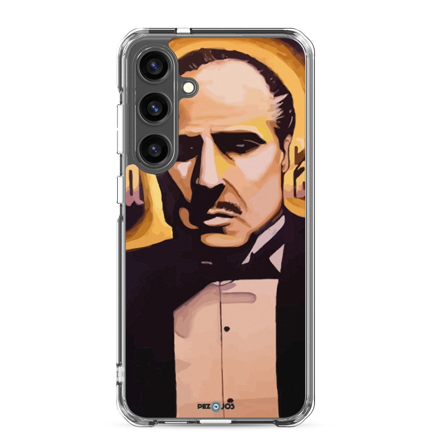 Funda transparente para Samsung® Padrino dorado - Ropa pintada a mano en Pezojos