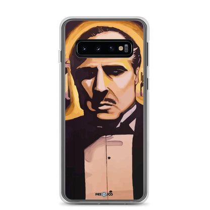 Funda transparente para Samsung® Padrino dorado - Ropa pintada a mano en Pezojos