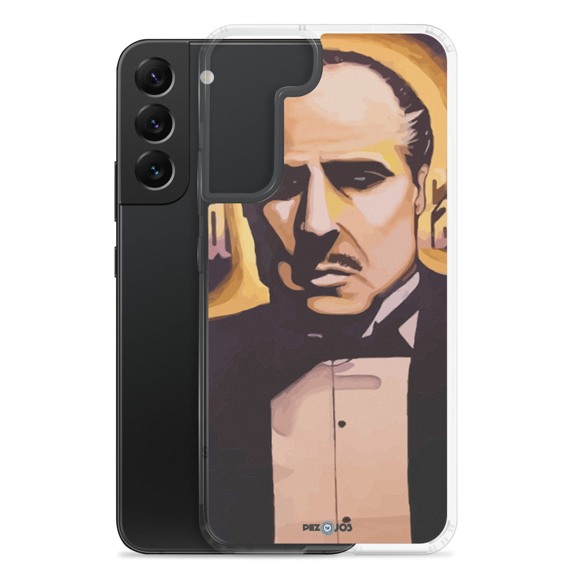 Funda transparente para Samsung® Padrino dorado - Ropa pintada a mano en Pezojos