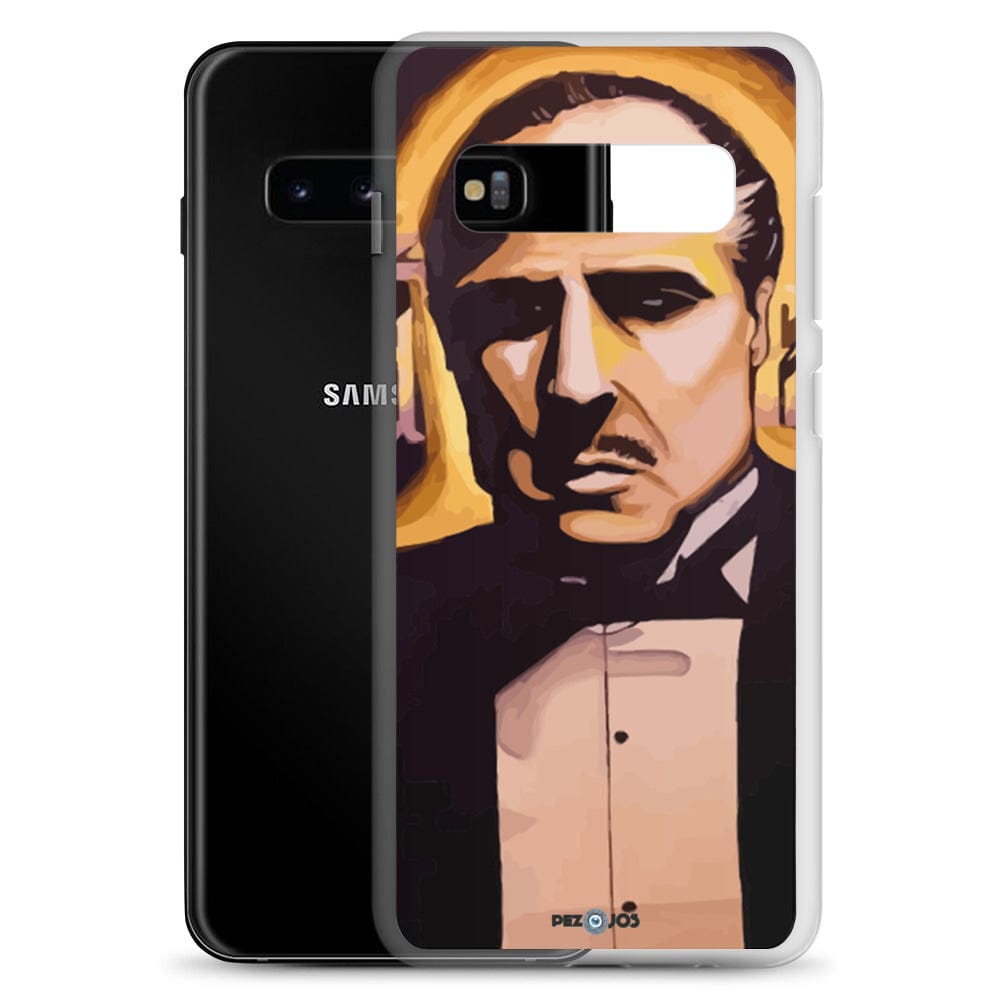 Funda transparente para Samsung® Padrino dorado - Ropa pintada a mano en Pezojos