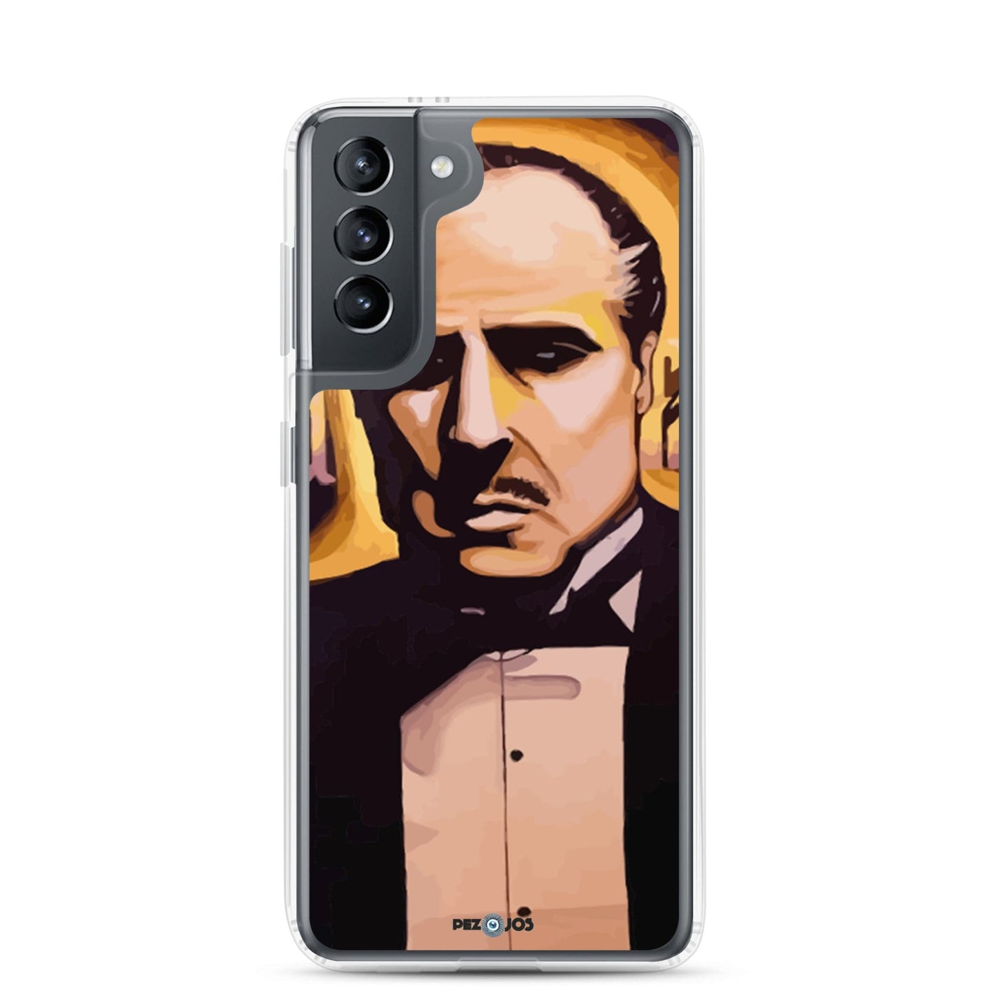 Funda transparente para Samsung® Padrino dorado - Ropa pintada a mano en Pezojos