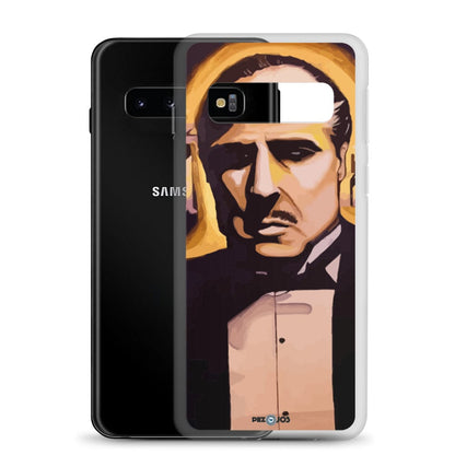 Funda transparente para Samsung® Padrino dorado - Ropa pintada a mano en Pezojos