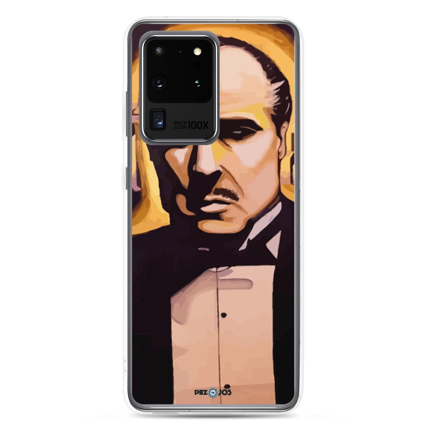 Funda transparente para Samsung® Padrino dorado - Ropa pintada a mano en Pezojos