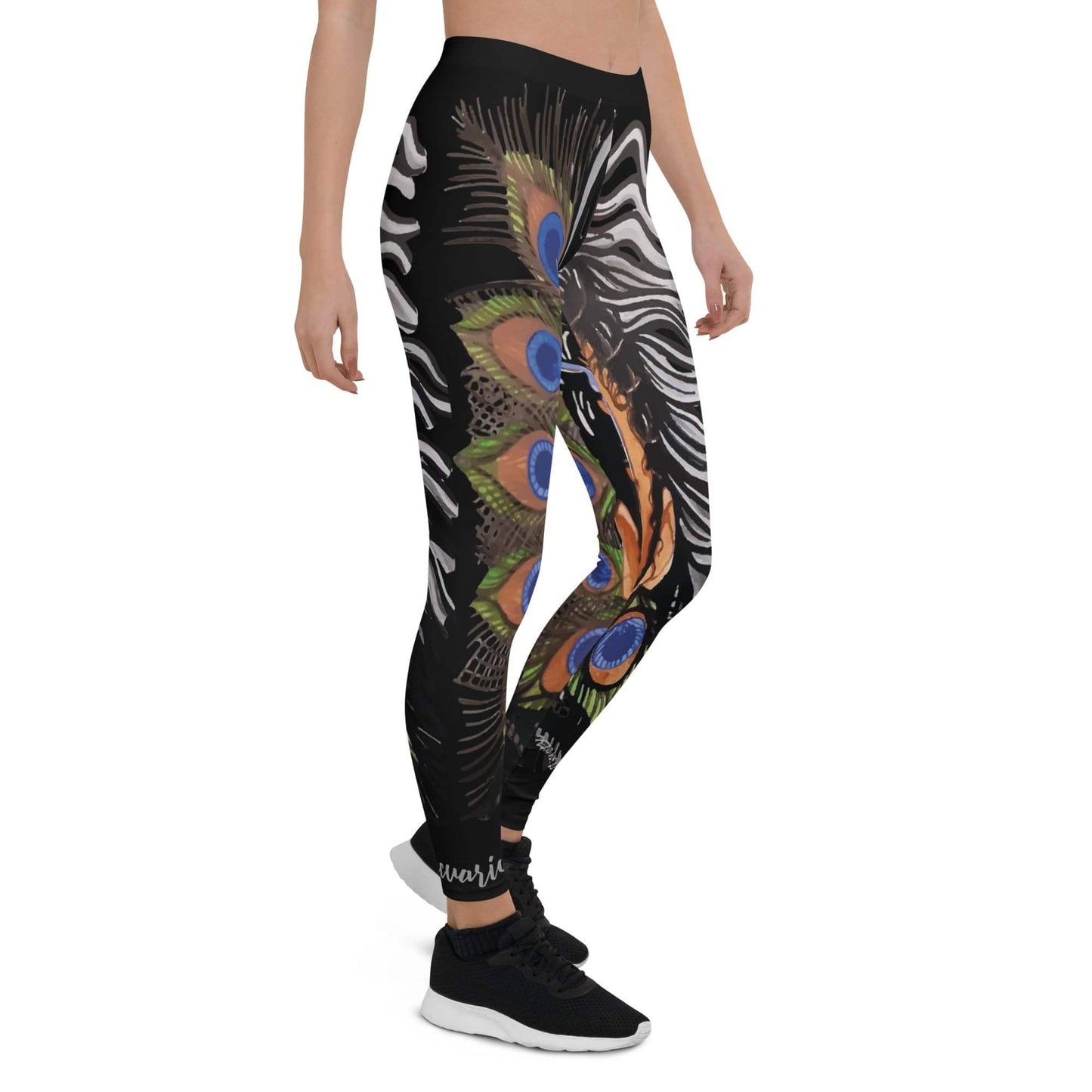 Leggings dollavatar zodiaco Acuario - Ropa pintada a mano en Pezojos