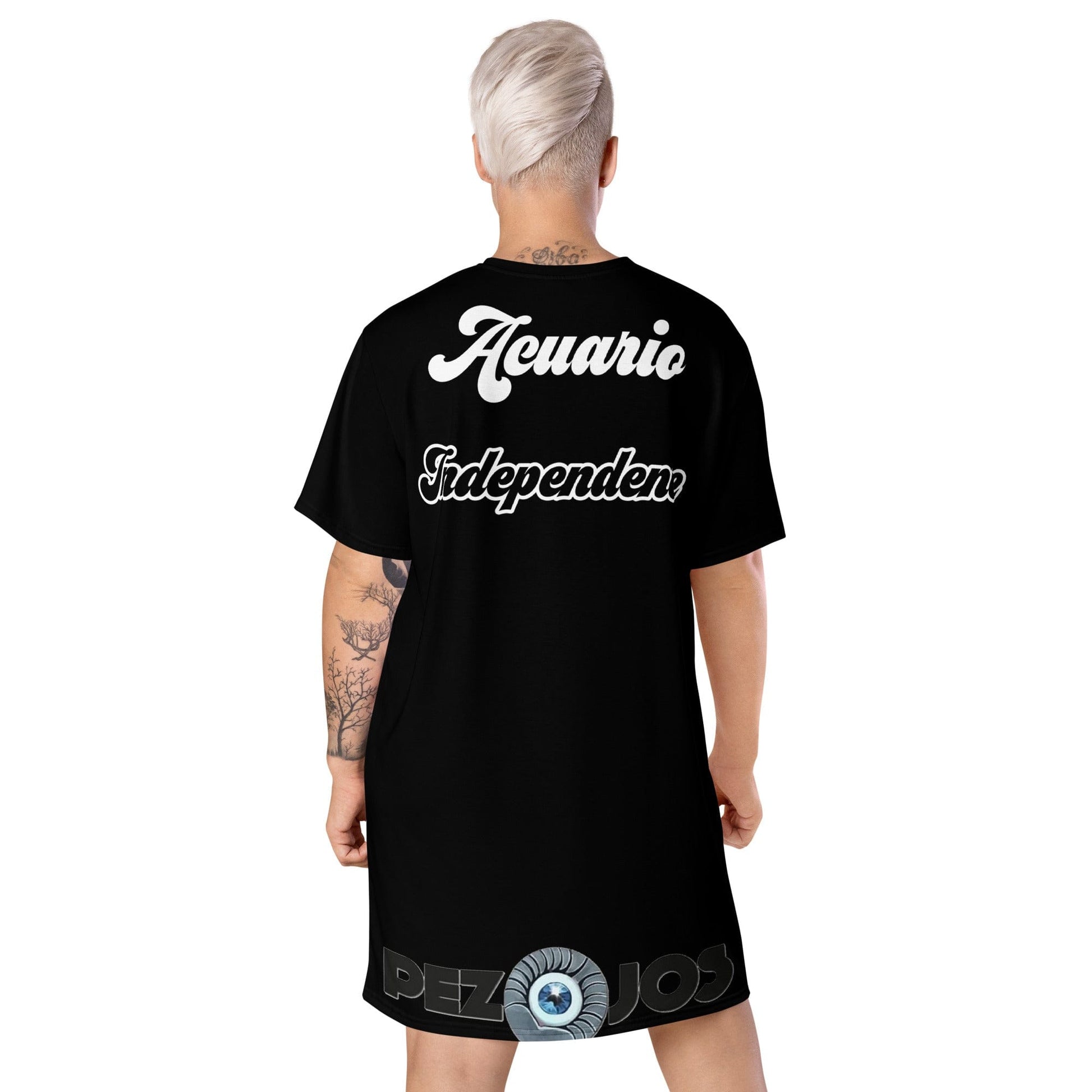 Vestido camiseta dollavatar zodiaco Acuario - Ropa pintada a mano en Pezojos